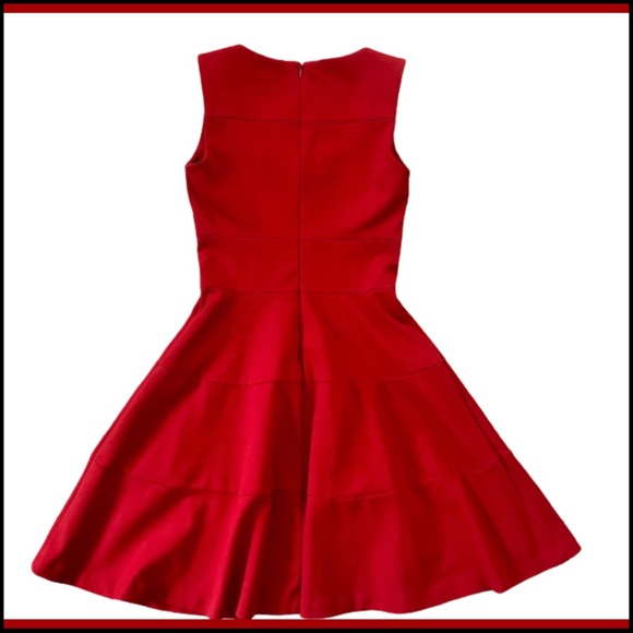 BANANA REPUBLIC PONTE FIT & FLARE TIERED DRESS 0 - Picture 4 of 12